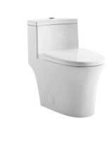 WOODBRIDGEE One Piece Toilet with Soft Closing Seat, Chair Height, 1.28 GPF Dual, Water Sensed, 1000 Gram MaP Flushing Score Toilet with Chorme Button New in Box $599