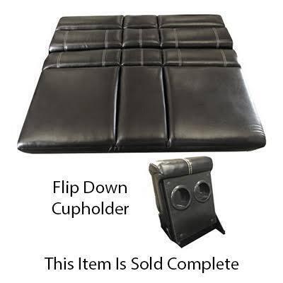 HappiJac 60" Rollover Sofa with Folding Arm/Cup Holder in Black New in Box $1599