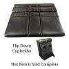 HappiJac 60" Rollover Sofa with Folding Arm/Cup Holder in Black New in Box $1599