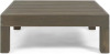 Noble House Mythical 29.5" Square Outdoor Coffee Table with Acacia Wood Frame and Slat Top In Grey, New in Box $799