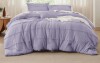 Bedsure Full Size Pinch Pleat Comforter Set Boho Bed-in-A-Bag Bedding Set with Pillowcases for All Season New Shelf Pull $199