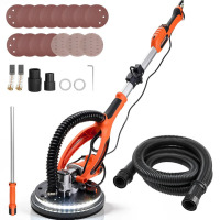 VEVOR Drywall Sander, 850W Electric Drywall Sander, Popcorn Ceiling Removal Tool with 5 Variable Speed 800-1700 RPM, Double-Deck LED Light, Foldable & Extendable Handle, 15 Sanding Discs, Dust Hose New In Box $299