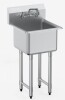 VEVOR Stainless Steel Prep & Utility Sink, 1 Compartment Free Standing Small Sink Include Faucet & legs, 18"x41" Commercial Single Bowl Sinks for Garage, Restaurant, Kitchen, Laundry New In Box $399