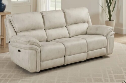 Latitude Run Delwayne 90'' Modern & Contemporary Microfiber Power Double Reclining Sofa with zero clearence recliner Design, One-Touch Power Control and USB Charging Port New in Box $1899