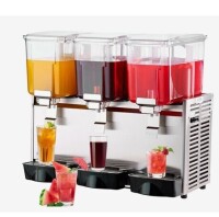 VEVOR Commercial Beverage Dispenser, 13.6 Qt 12L 3 Tanks Ice Tea Drink Machine, 620W 304 Stainless Steel Juice Dispenser with Thermostat Controller, New Floor Model $799