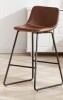 17 Stories 26" Counter Height Bartool With BackFaux Leather Bar Height Stool New in Box $299