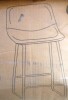17 Stories 26" Counter Height Bartool With BackFaux Leather Bar Height Stool New in Box $299 - 2