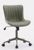 Latitude Run Brionni Leather Swivel Task Chair with Casters in Olive Green New Open Box $399