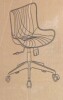 Latitude Run Brionni Leather Swivel Task Chair with Casters in Olive Green New Open Box $399 - 2