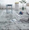 Ebern Designs Antonije Tie Dye Shag Area Rug 9 x 12' Gray New $399