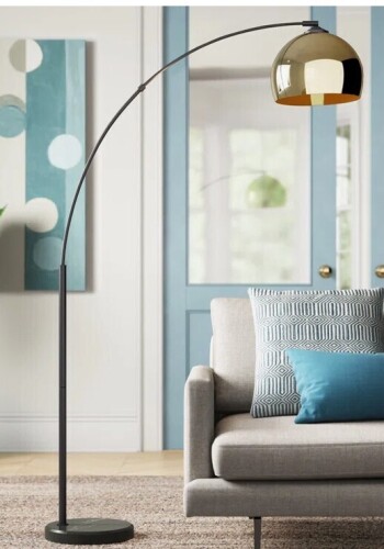 Wade Logan Brandea 67'' Arched Floor Lamp New in Box $399
