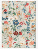 Bungalow Rose 6' x 9' Cherry Machine Washable Floral Area Rug With Non-Slip Backing $299