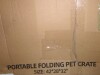 Pettycare 42" x 28" x 32" Soft Collapsible Crate for Small Dogs, 4-Door Portable Foldable Soft Kennel with Chew Proof Mesh Windows for Indoor & Outdoor Travel Grey New in Box $199 - 2