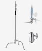 VEVOR C Stand, Max Height 10.83 ft/330 cm, Stainless Steel Heavy Duty Photography Light Stand with 4.8-9.8 ft Adjustable Height, 44 lbs/20 kg Load Capacity for Studio Softbox, Monolight, Reflector New In Box $199