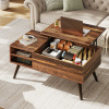 Wade Logan&reg; Eoghan Lift Top Coffee Table with Storage, Modern Coffee Table with Adjustable Shelf, Square Wood Coffee Table for Living Room New In Box $399
