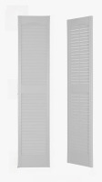 Perfect Shutters, inc. Louvered Shutter with Cathedral Top (Pair), 15" x 39" New In Box $199