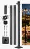 Yescom 8 ft Shade Sail Pole Post with Bracket Clamp New In Box $299