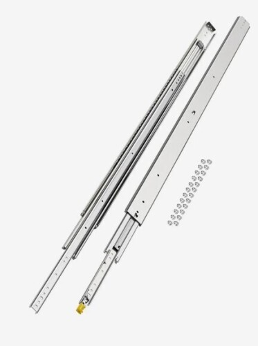 VEVOR Set of Two Drawer Rails, 60 inches, 500 lbs Weight Tolerance, Lockable Ball Bearing Side Mounted Drawer Slide Rail New In Box $199
