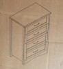 Ebern Designs Ergica 4-Drawer Wooden Dresser in White New in Box $399 - 2