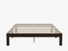 Ebern Designs Full Size 12" Solid Wood Platform Bed with Wooden Slats, No Box Spring Needed in Dark Brown New in Box $399