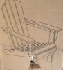 Rosecliff Heights Wolak Foldable Outdoor Adirondack Chair in Aruba Blue New in Box $299 - 2