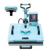 VEVOR Heat Press Machine, 12 x 15 inch, 2 in 1 Heat Transfer Machine with Hat Press, 360&deg; Swing Away T-Shirt Pressing Machine, Digital Precise Control, Fast Even Heating for T-Shirts/Hats/Caps, Green, New in Box $299