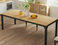 Ebern Designs Frodeen Rectangular Large Long Dining Table, New in Box $299