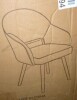 Corrigan Studio Upholstered Dining Chair with Curved Back and Beech Wood Legs, Navy $399 - 2