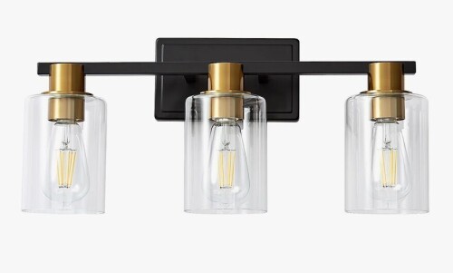 Mercer41 Aarif 3-Light Dimmable Vanity Light New In Box $199
