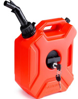 VEVOR Gas Can, 1.3 Gallon/5L, Gas Tank with Spout and Lockable Bracket, Storage Gas Container, Auto-Off Function & Adjustable Flow Rate, Compatible with Most Cars Motorcycle SUV ATV UTV, Red New In $89