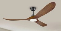 Wrought Studio&trade; 52 in. Smart Ceiling Fan with Light, Solid Wood Propeller Blades, Quiet Energy-Efficient DC Motor, 3CCT Dimmable LED Light, Modern Farmhouse Ceiling Fan for Living Room, Dining Room & Indoor Spaces New In Box $399