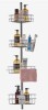 VEVOR Shower Corner Caddy Tension Pole, 56" to 114" High, Multi-Functional Shower Tension Pole with Strong Load-Bearing Tray, Rust-Proof Easy-to-Install Tension Pole, Fit for Bathroom & Washroom New In Box $79