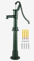 VEVOR Hand Water Pump with Stand, 15.7 x 9.4 x 51.6 inch Pitcher Pump& 26 inch Pump Stand with Pre-set 1/2 " Holes for Easy Installation, Rustic Cast Iron Well Pump for Yard, Garden, Farm Irrigation (2 Boxes) New in box $299.