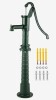 VEVOR Hand Water Pump with Stand, 15.7 x 9.4 x 51.6 inch Pitcher Pump& 26 inch Pump Stand with Pre-set 1/2 " Holes for Easy Installation, Rustic Cast Iron Well Pump for Yard, Garden, Farm Irrigation (2 Boxes) New in box $299.