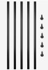 VEVOR Deck Balusters, 51 Pack Metal Deck Spindles, 36"x0.75" Staircase Baluster with Screws, Aluminum Alloy Deck Railing for Wood and Composite Deck, Circle Baluster for Outdoor Stair Deck Porch New In Box $199