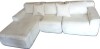 Latitude Run Boneless 97" L L-Shaped Boneless Sofa with Chaise Lounge, Tool-Free Setup, Modular Sectional Couch with Ottoman & Pillow for Living Room, Bedroom, Upholstered Corduroy/Checkered Couch $999 - 2