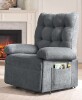 Bestier 35.83-in W Grey Power Lift Recliner Chair with Triple Motor and Side Pocket New Open Box $799