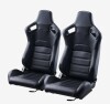 VEVOR Racing Seat, 2 Set, Adjustable Racing Cockpit with Wide Angle Reclining & High-Resilience Foam, Comfortable Racing Chair with Soft PVC Leather & Q235B Slider, Fit for Racing Cars & Go-Karts New in Box $699