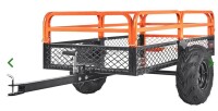 Vevor TC4268 ATV Dump Trailer Tow Behind Cart 1500 lbs 15 cu. ft. Capacity Removable Sides Heavy Duty Steel New in box $499
