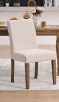 Red Barrel Studio Solid Wood Upholstered Dining Chair in Beige New in Box $299