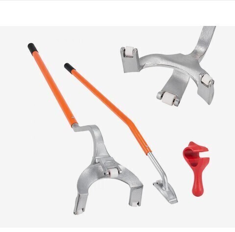 VEVOR Tire Mount Demount Tool, 22.5"-24.5" Manual Steel Tire Changer Mount Demount Removal Tool, with Extra Bead Holder, Tubeless Truck Bead Breaker, 3 PCS Tire Changing Tools, Orange New in Box $299