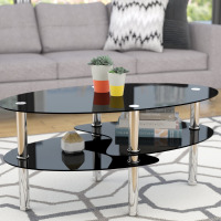 Latitude Run&reg; Glass Top Single Coffee Table $299