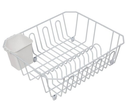 Simply Essential Large Dish Rack with Utensil Caddy New