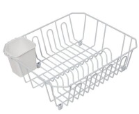Simply Essential Large Dish Rack with Utensil Caddy New