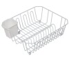 Simply Essential Large Dish Rack with Utensil Caddy New