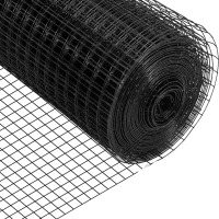 VEVOR Hardware Cloth, 36" x 50' & 1"x1" Mesh Size, Galvanized Steel Vinyl Coated 16 Gauge Chicken Wire Fencing for Garden Fencing & Pet Enclosures, Black New In Box $199