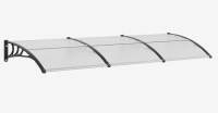 VEVOR Window Door Awning Canopy, 38" x 117" Door Canopy Exterior, UF50+ PC Sunshade Sheet Awnings, Outdoor Patio Awning Sun Shade, Transparent, Waterproof, for Sun Shutter, UV, Rain, Snow Protection New In Box $399