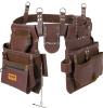 VEVOR Tool Belt, 22 Pockets, Adjust from 29 Inches to 54 Inches, Premium PU Heavy Duty Tool Pouch Bag, Detachable Tool Bag for Electrician, Carpenter, Handyman, Woodworker, Construction, Framer, Brown New In Box $89