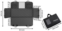 Pettycare Hard Bottom, Mesh Window & Non-Slip Dog Car Seat Cover for Back Seat, Black, One Size New In Carrying Bag $199