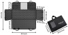 Pettycare Hard Bottom, Mesh Window & Non-Slip Dog Car Seat Cover for Back Seat, Black, One Size New In Carrying Bag $199